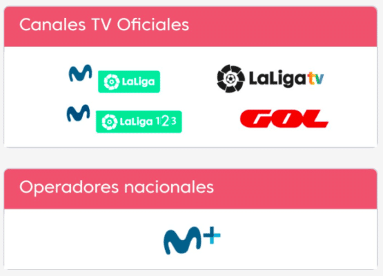 Movistar LaLiga y Movistar 123 con logos